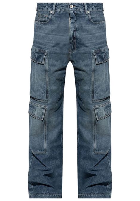 jeans double cargo uomo blu RICK OWENS DRKSHDW | DU01E3361 DWB06